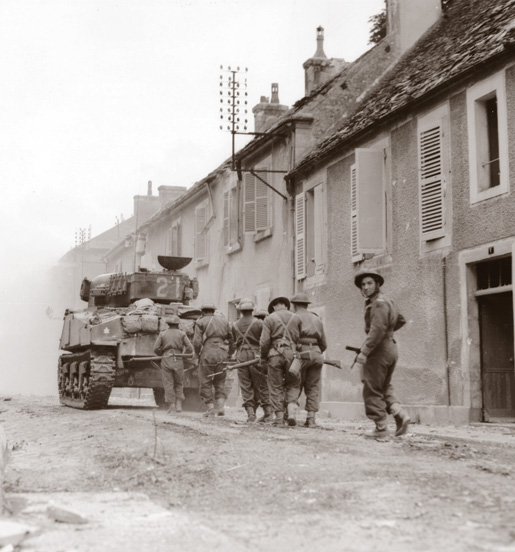 6 Brigade within the town of Falaise.